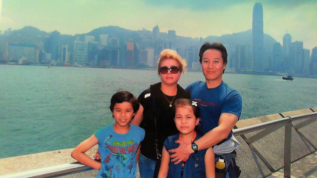 Fred and his family in Hong Kong (photo courtesy of Fred)