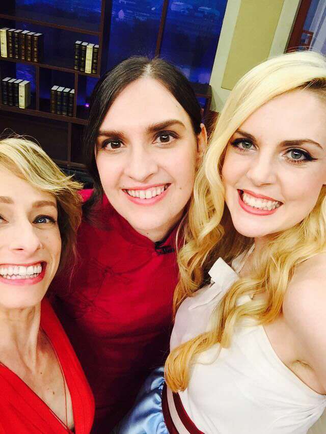 I was thrilled to be on stage with two talented young women with Chinese husbands -- Jess Meider (left) and Marie Smurthwaite.